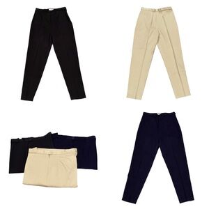 3 Lot: Geoffrey Beene Sport Dress Pants Women’s 14 Straight Leg Side Zip/Button